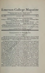 Emerson College Magazine, Vol. 14 No. 3